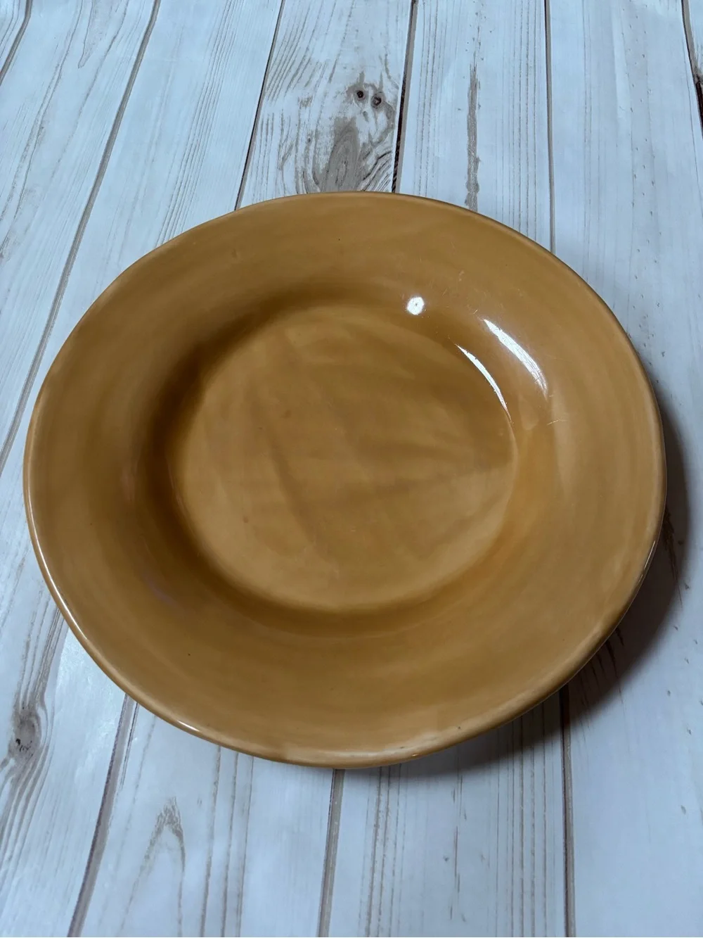Pottery Barn Sausalito Amber dinner plate